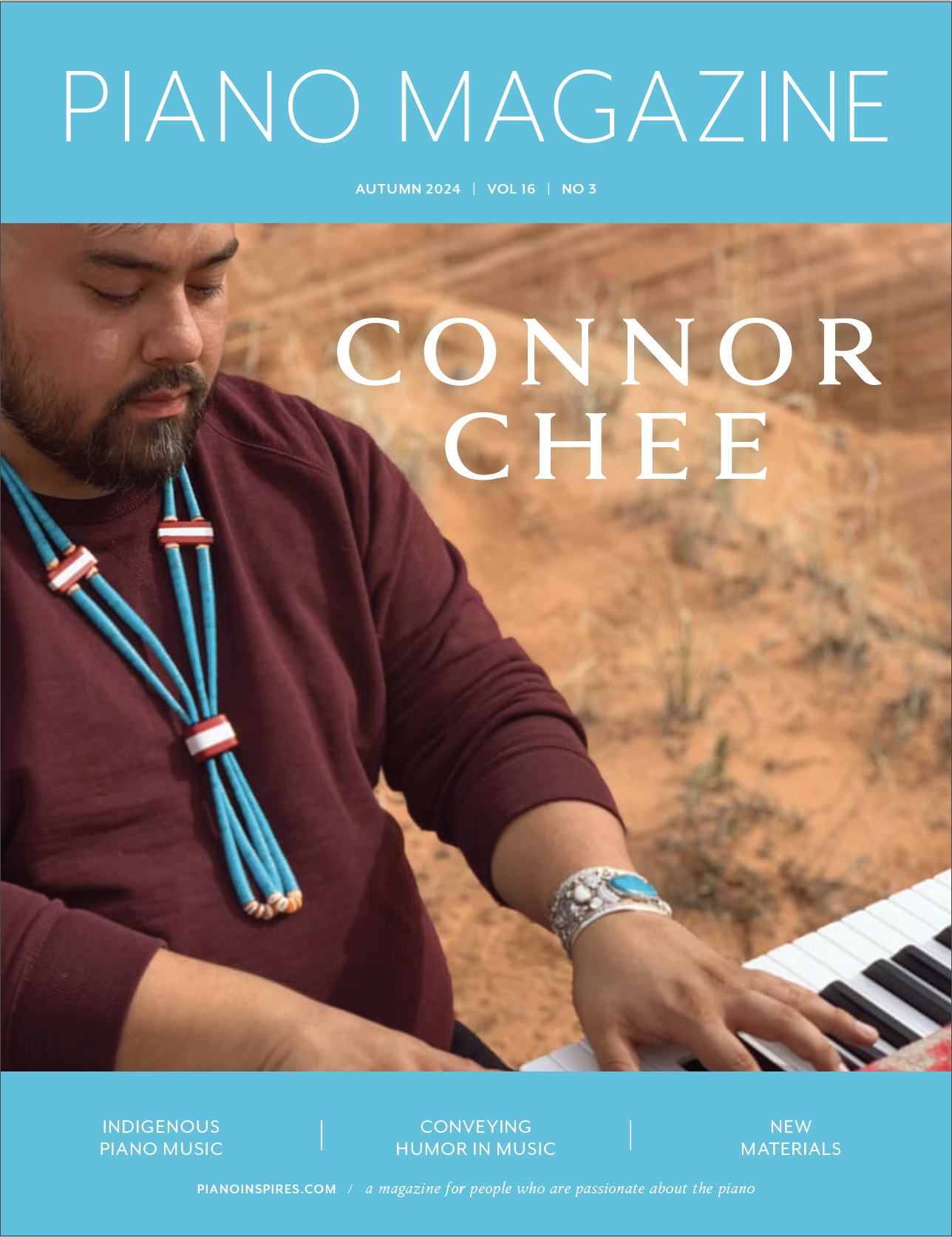 Featured Image, Navajo Pianist, Indigenous Composer, Connor Chee, Autumn 2024, Piano Magazine