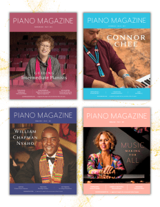 Four issues of Piano Magazine